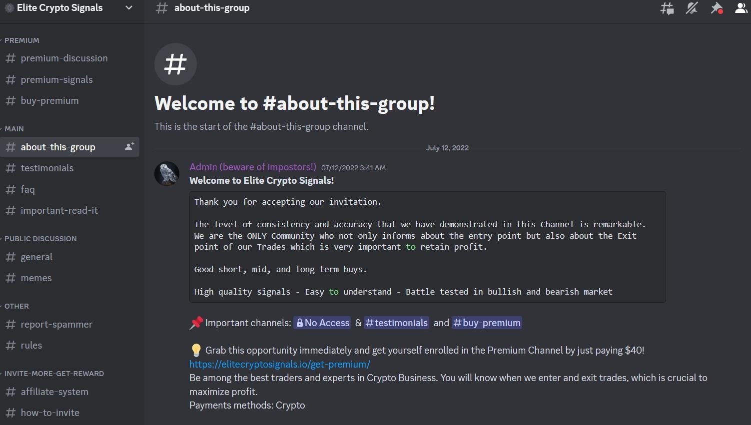 crypto discord server example