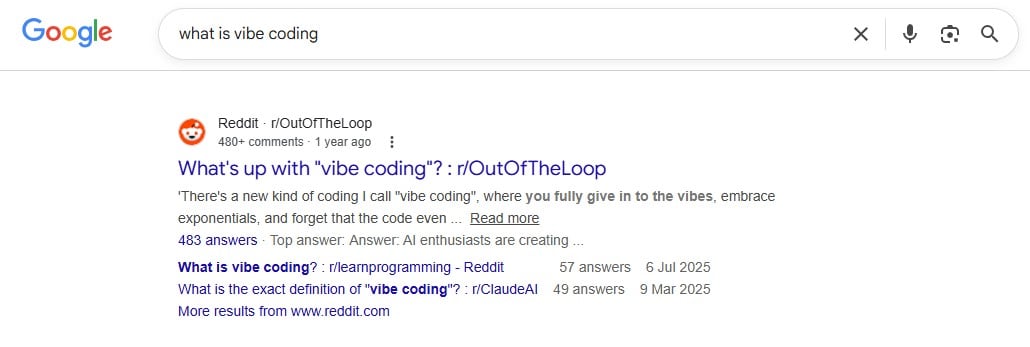 forum reddit example in Google