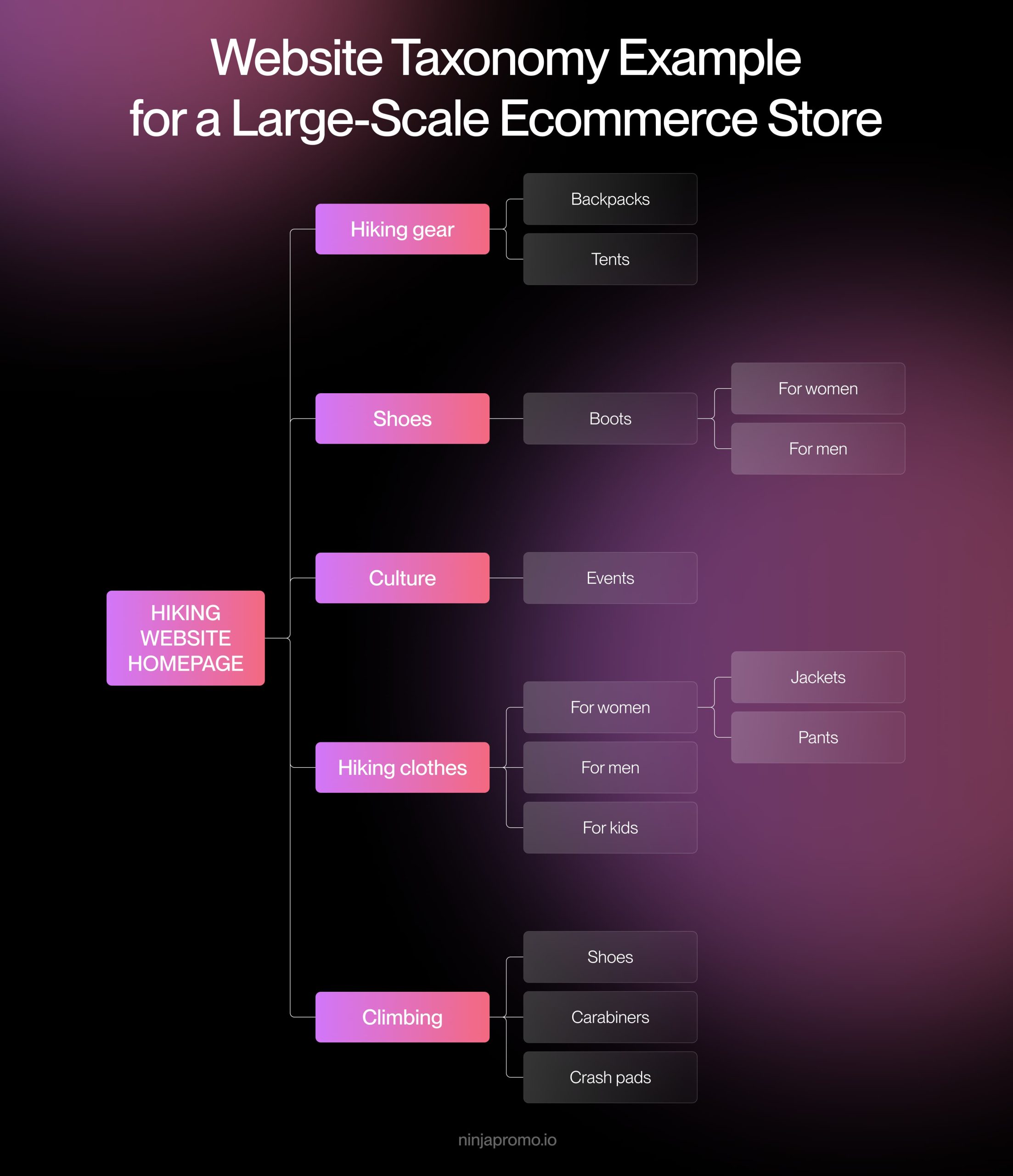 Website Taxonomy Example for a Large-Scale Ecommerce Store