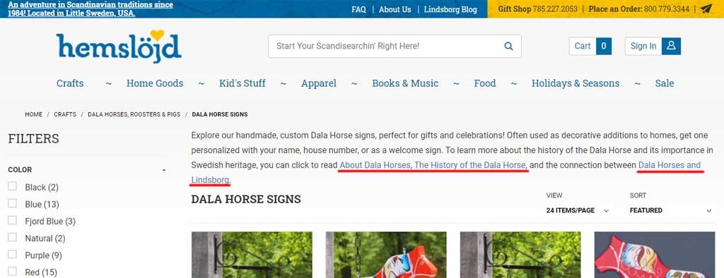 category page optimization