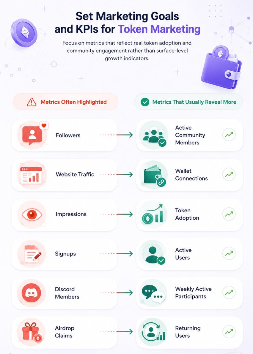 marketing goals for token marketing
