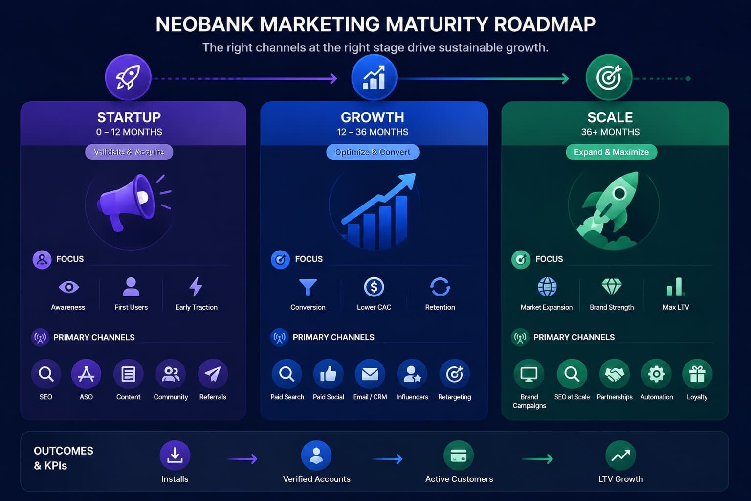 neobank marketing maturity roadmap
